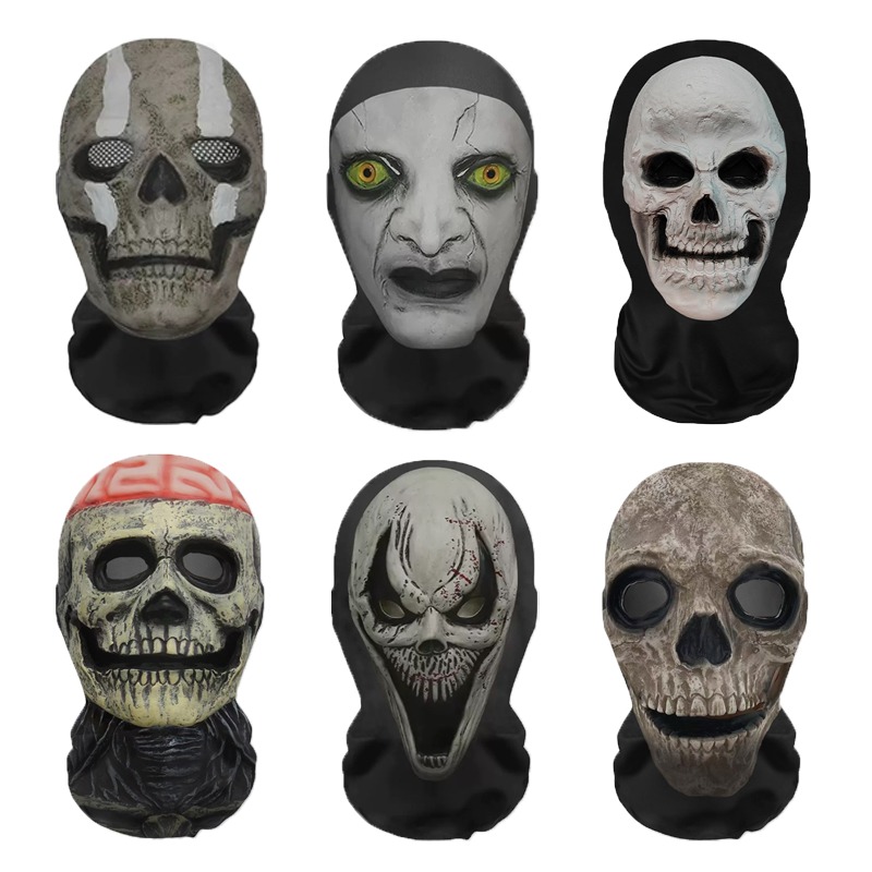 Led Purge Mask Halloween - Masker 3D Wajah Hantu Halloween Balaclava