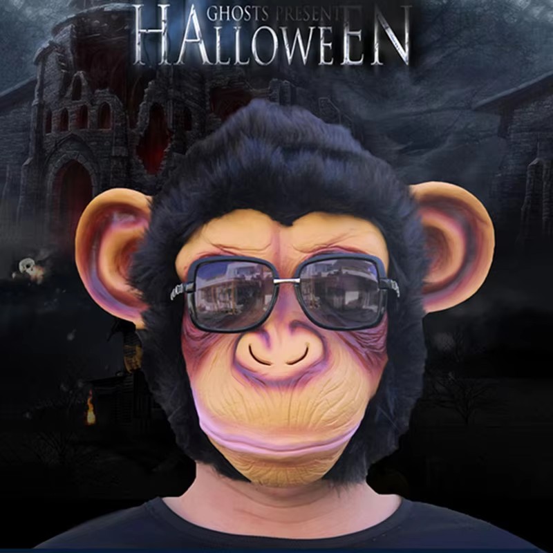 Topeng Monyet Telinga Besar Go - Led Purge Mask Halloween ulasan dan harga