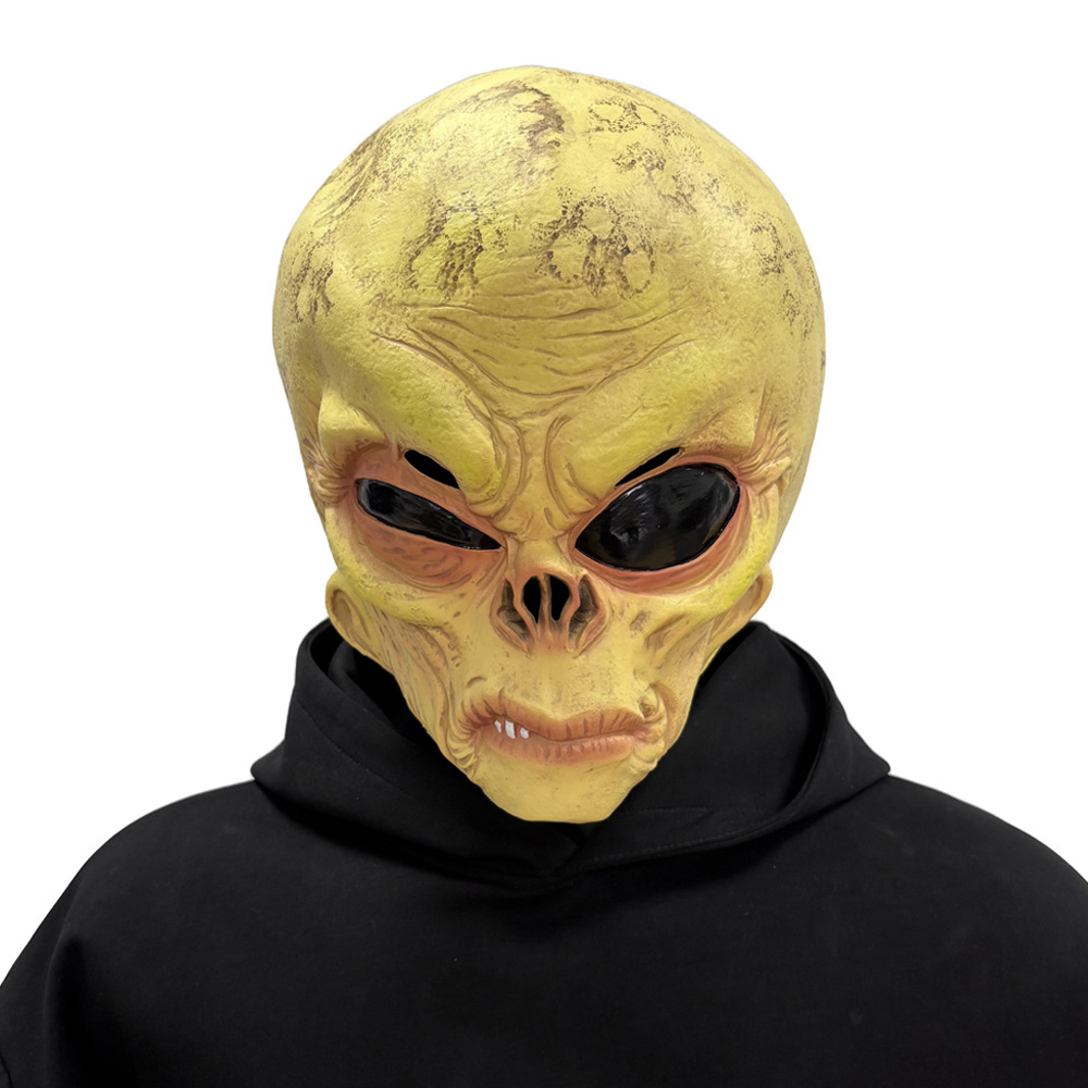 Topeng Tengkorak Alien UFO Rea - Latex Alien Mask Realistic ulasan dan harga