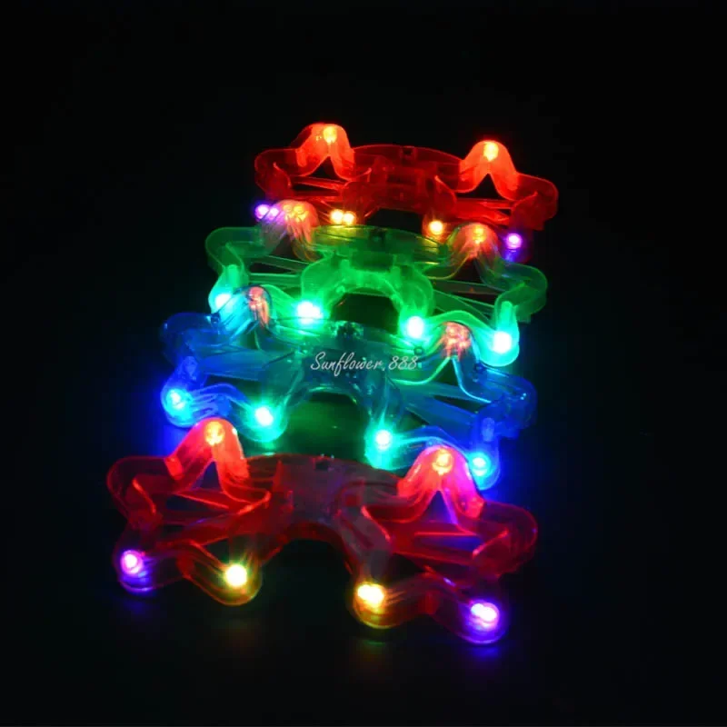 20 buah kacamata bercahaya yan - Glow In The Dark Party Glasses ulasan dan harga