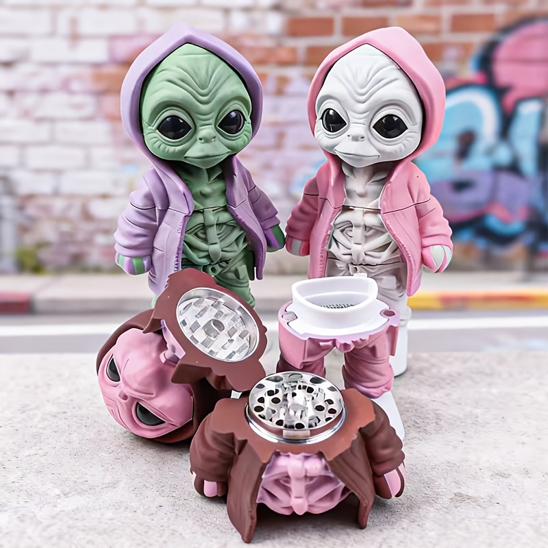 Penggiling Herbal Alien Lucu,  - Novelty Gifts ulasan dan harga