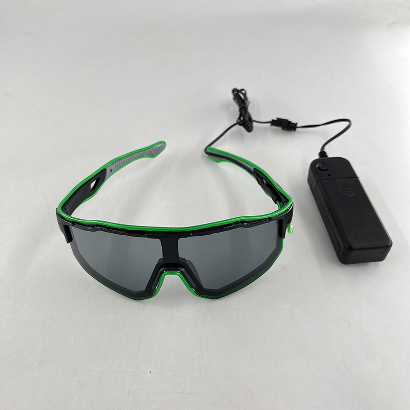 Kacamata LED Anti Angin Keren, - Glow In The Dark Party Glasses ulasan dan harga