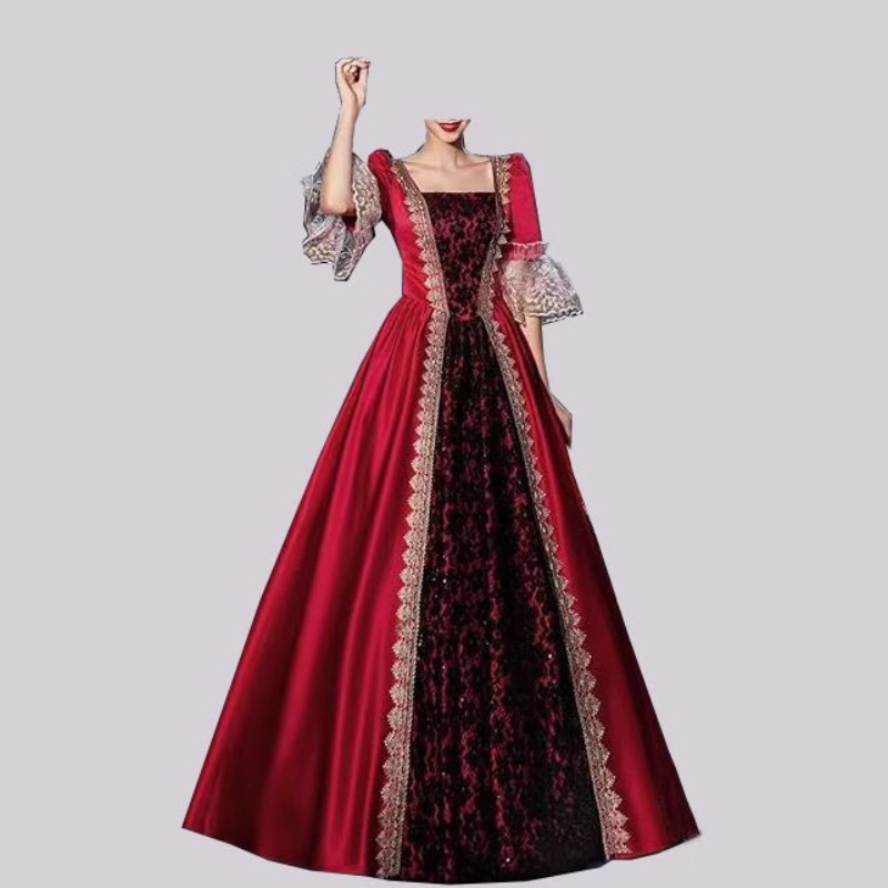 Gaun Wanita S-5XL Baru Gaya Ab - Medieval Renaissance Dress Women ulasan dan harga
