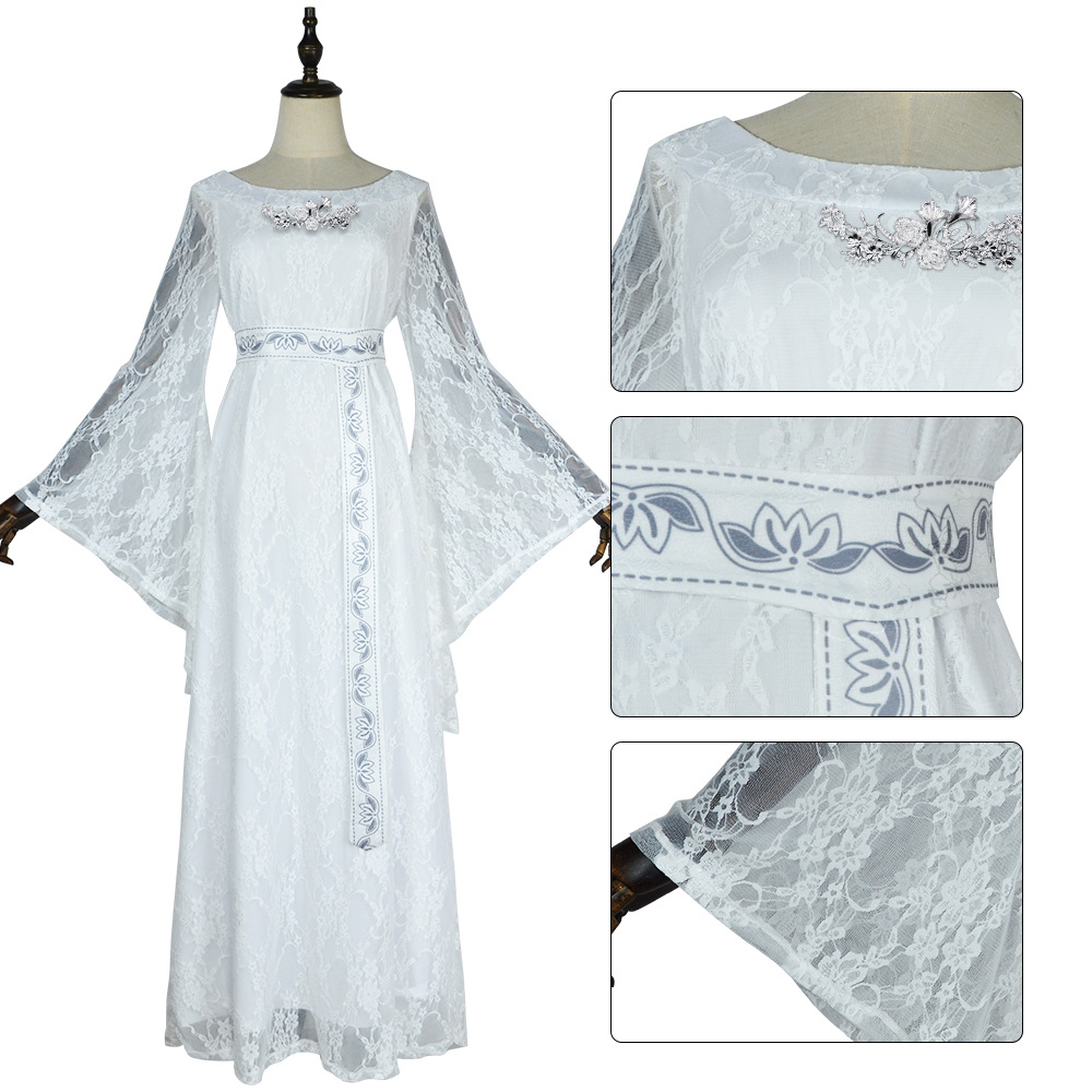 Kostum Cosplay Galadriel Ratu  - Medieval Renaissance Dress Women ulasan dan harga