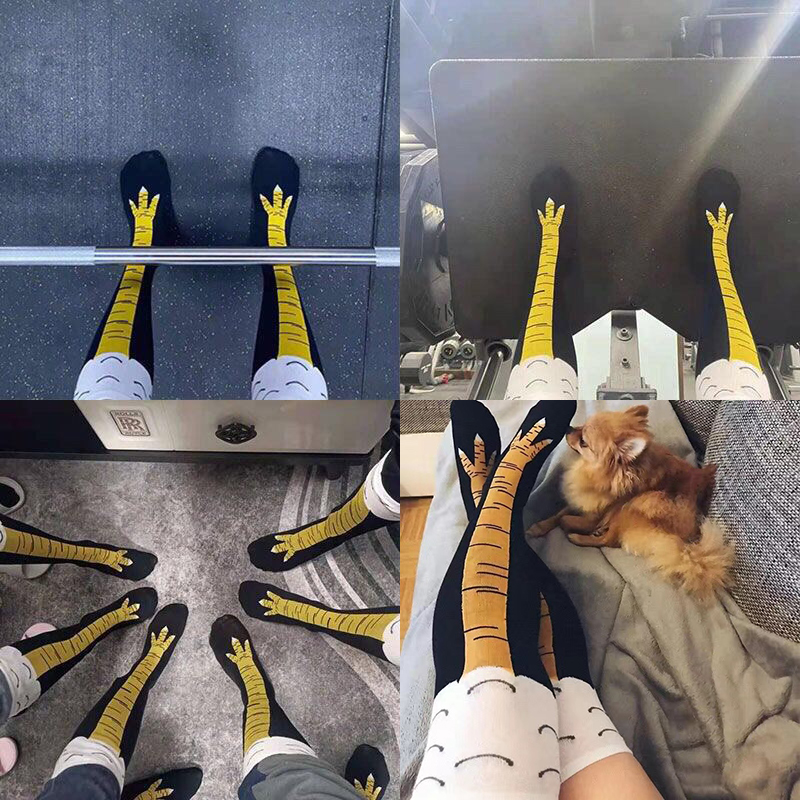 Kaus Kaki Wanita Bentuk Cakar  - Funny Chicken Leg Socks ulasan dan harga