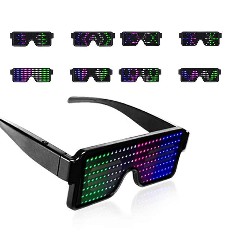 Kacamata LED Menyala Dinamis,  - Glow In The Dark Party Glasses ulasan dan harga