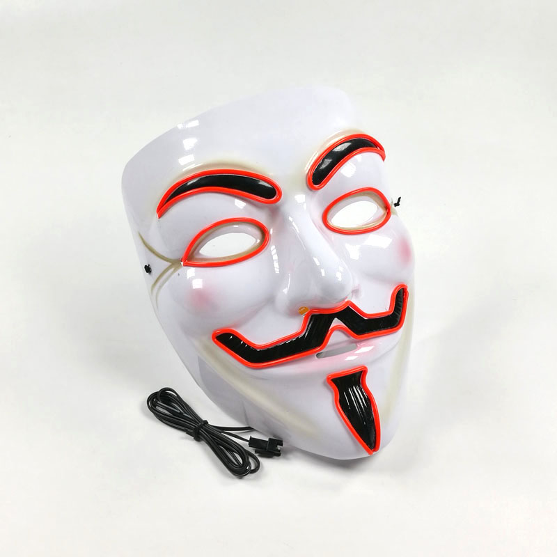 Topeng LED Vendetta Tema Film  - Led Purge Mask Halloween ulasan dan harga