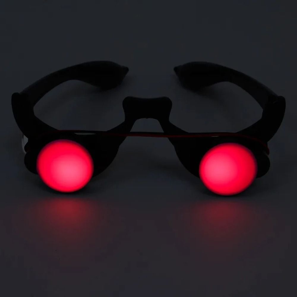 Kacamata LED ABS Mata Merah Ka - Glow In The Dark Party Glasses ulasan dan harga