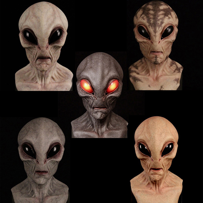 1 buah, Masker Alien - Masker  - Latex Alien Mask Realistic ulasan dan harga
