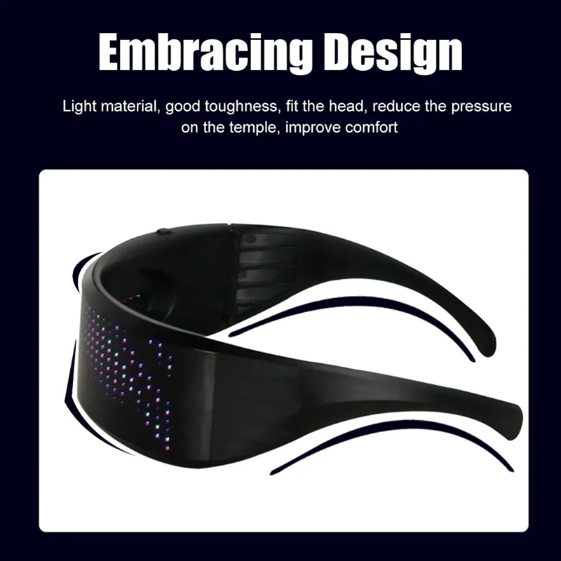 Kacamata Futuristik Elektronik - Glow In The Dark Party Glasses ulasan dan harga