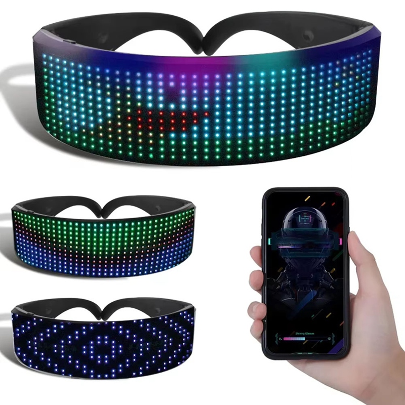 Kacamata Futuristik Elektronik - Glow In The Dark Party Glasses ulasan dan harga