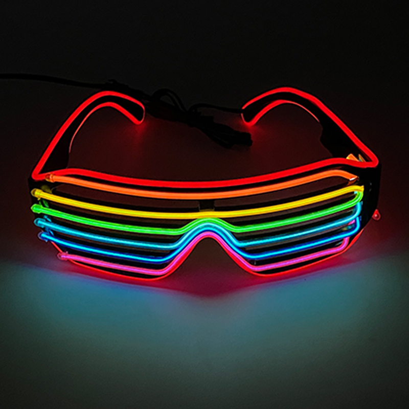 Kacamata menyala warna-warni N - Glow In The Dark Party Glasses ulasan dan harga