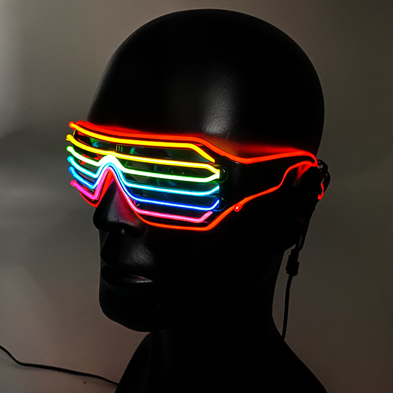 Kacamata menyala warna-warni N - Glow In The Dark Party Glasses ulasan dan harga