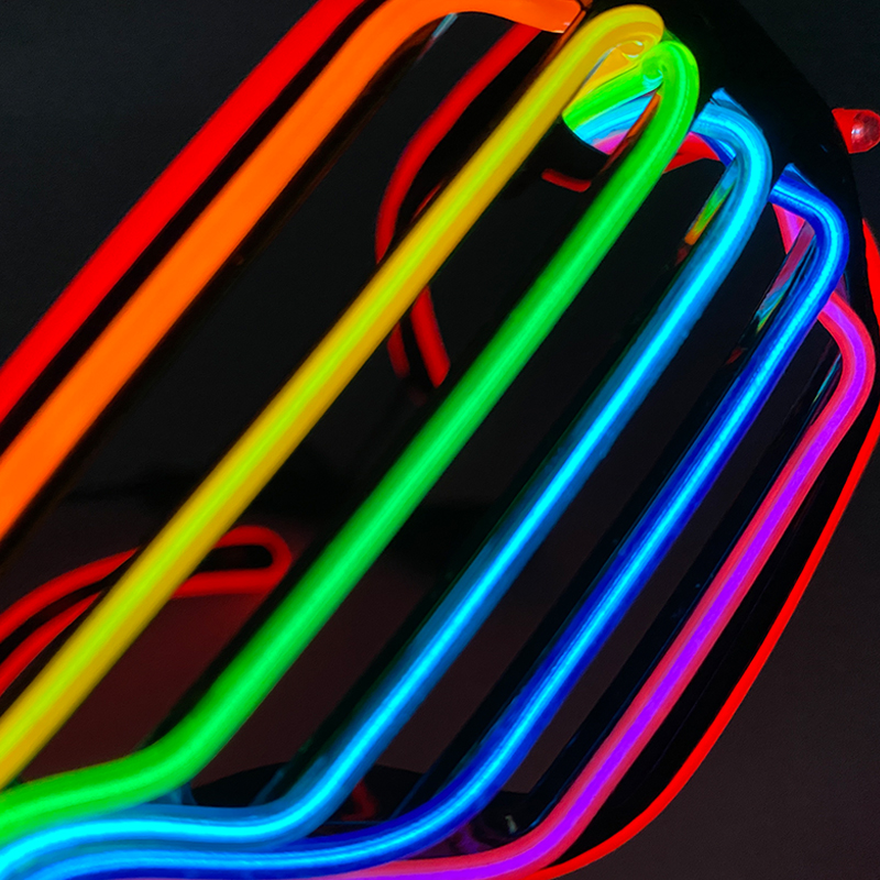 Kacamata menyala warna-warni N - Glow In The Dark Party Glasses ulasan dan harga